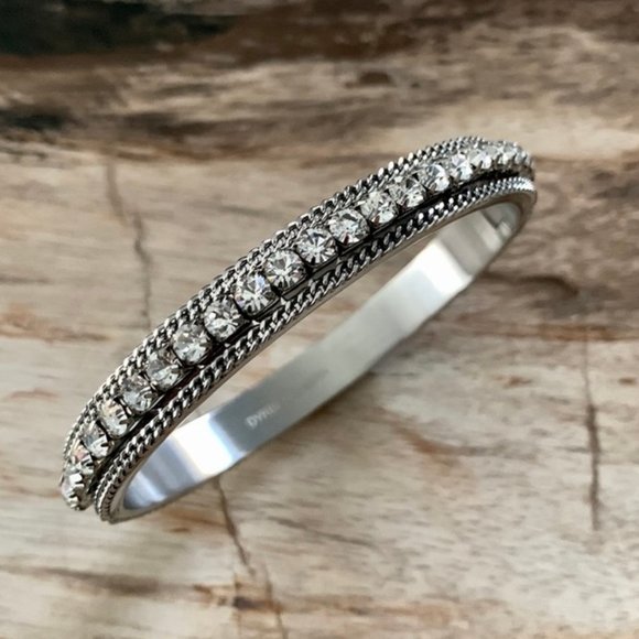 Dyrberg/Kern Chrystania Swarovski crystal hinged bracelet - Picture 1 of 6